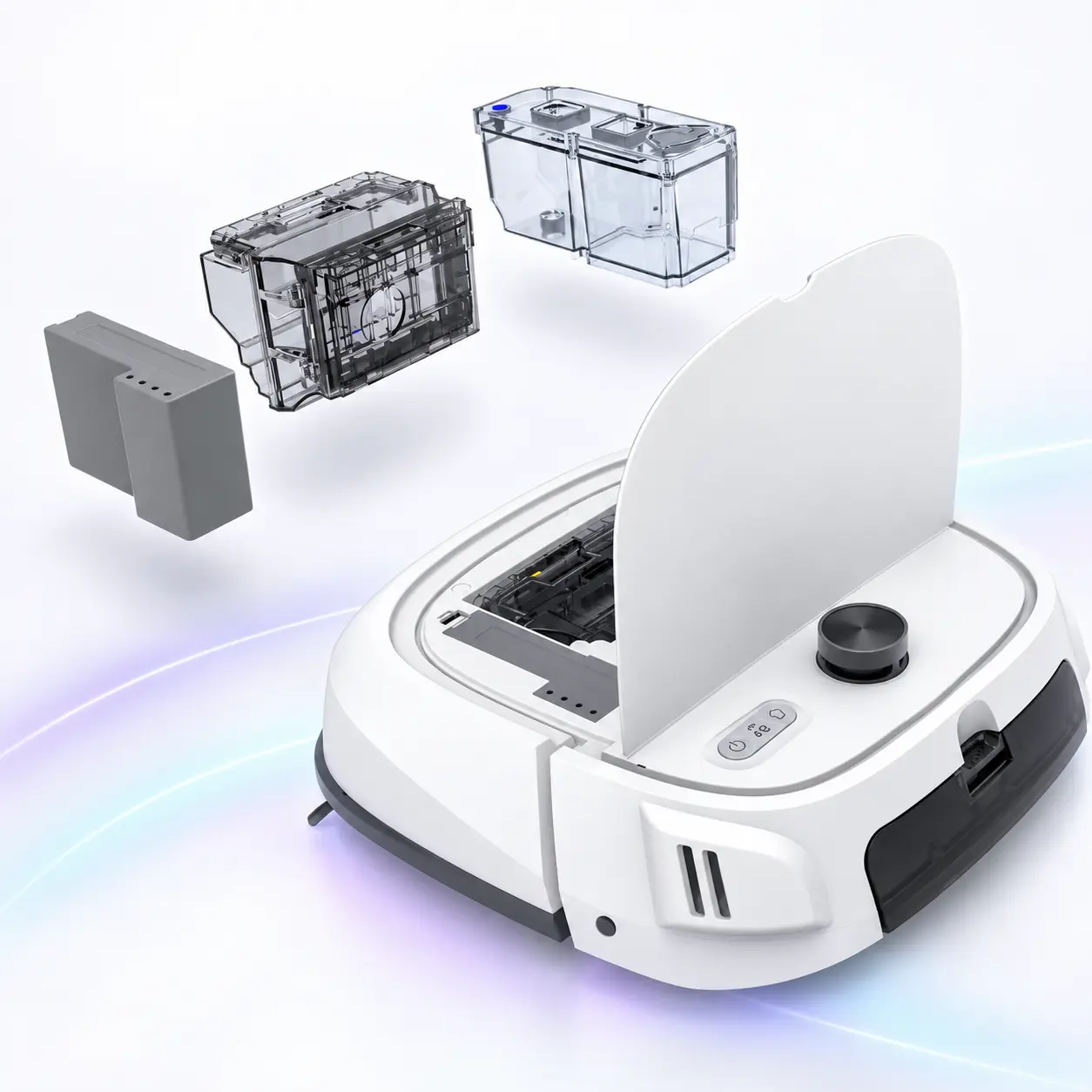 Vue modulaire du robot ÆNIX PURE NANO et de ses éléments amovibles