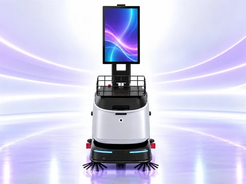 View of the ÆNIX PURE ONE ADVERTISING robot