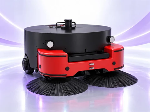 View of the ÆNIX PURE SWEEP robot