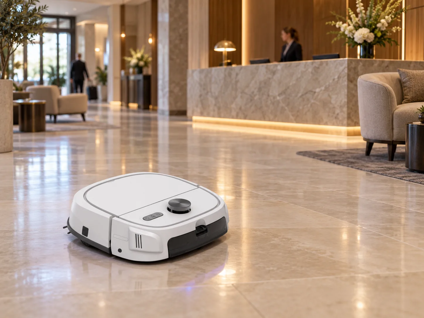 Robotic automation in a contemporary hotel