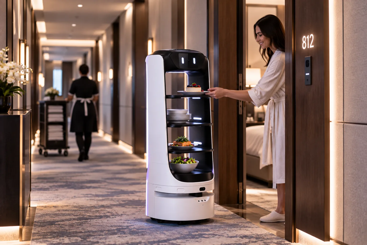 ÆNIX delivery robot for a hotel’s departments