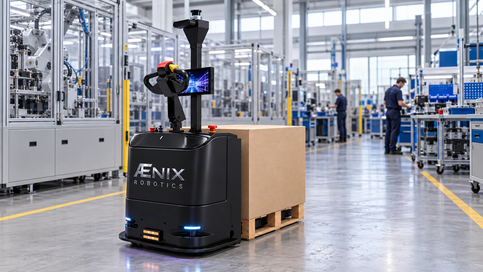 Solution robotisée de transport interne sur un site industriel
