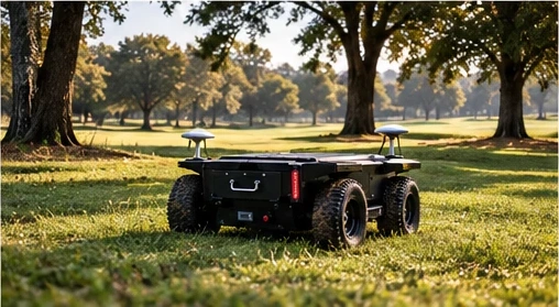 Autonomous mower for the surrounds of a golf course